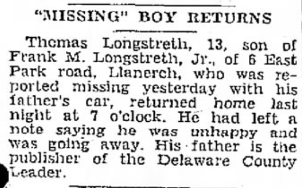 Longstreth Found